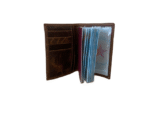 Porta Pasaporte De Cuero Color Cafe 2