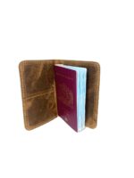 Porta Pasaporte Simple Color Cafe 2