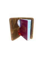 Porta Pasaporte Simple Color Cafe principal