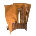 Set Parrillero en estuche de cuero incluye cuchillo pincho tenaza encendedor 1