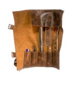 Set Parrillero en estuche de cuero incluye cuchillo pincho tenaza encendedor principal