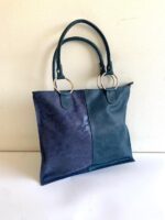 Cartera cuero Color Azul 3