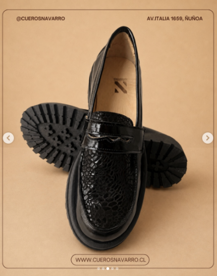 cueros navarro mocasin mujer woman black 1